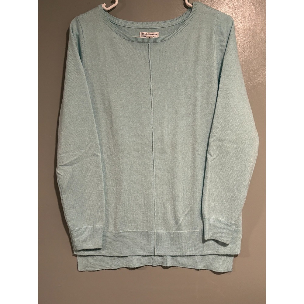 Croft & Barrow Woman's Light Weight Blue Sweater Size Small